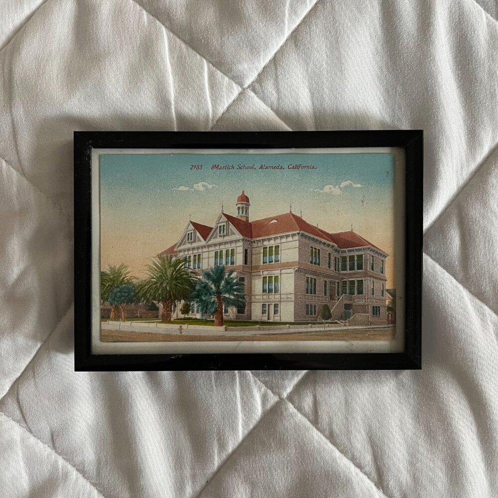 Framed Vintage Postcard